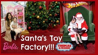 Avery's Goes to Santa's Toy Factory for the first time to play with Barbie!