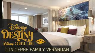 Concierge Family Oceanview Verandah Walkthrough Tour | Disney Destiny | Disney Cruise Line 2026