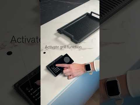 How to use the grill function on the Novy Undercover hob?