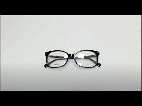 Fendi Eyeglasses Model-  FF0414 Color-807 Black/Gold Logo