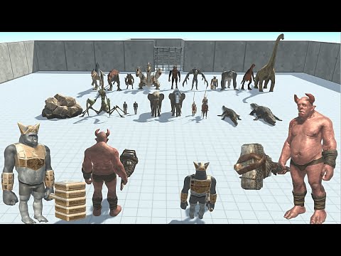 OGRE LORD WITH GHOR HAMMER VS BOSS AND MINI BOSS - Animal Revolt Battle Simulator