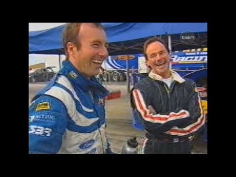 2001 V8 Supercars - Barry Sheene behind the wheel of a V8 Supercar