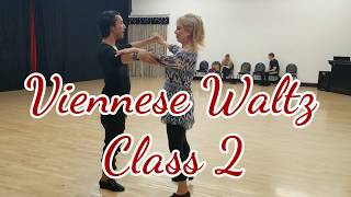 American Smooth Viennese Waltz class 2: Natural (Right) and Reverse turn (Left)