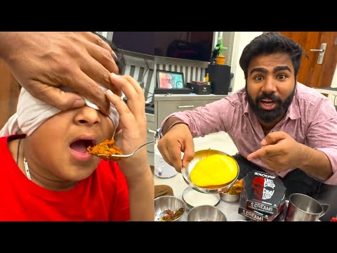 Weird food challenge with chinu