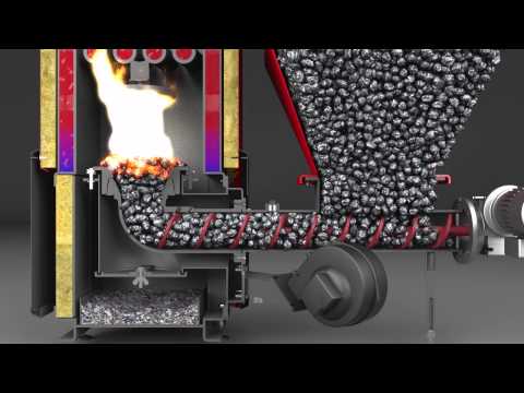 Solid-fuel boiler presentation cgi animation