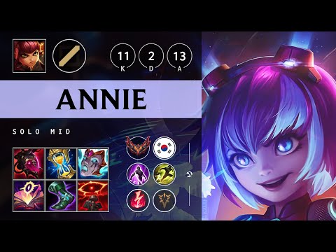 Annie Mid vs Ryze - KR Grandmaster Patch 25.18