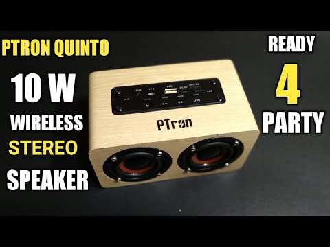 PTron Quinto Retro 10W Stereo Wireless Speaker Unboxing & Sound Test | Cheapest Wireless Speaker