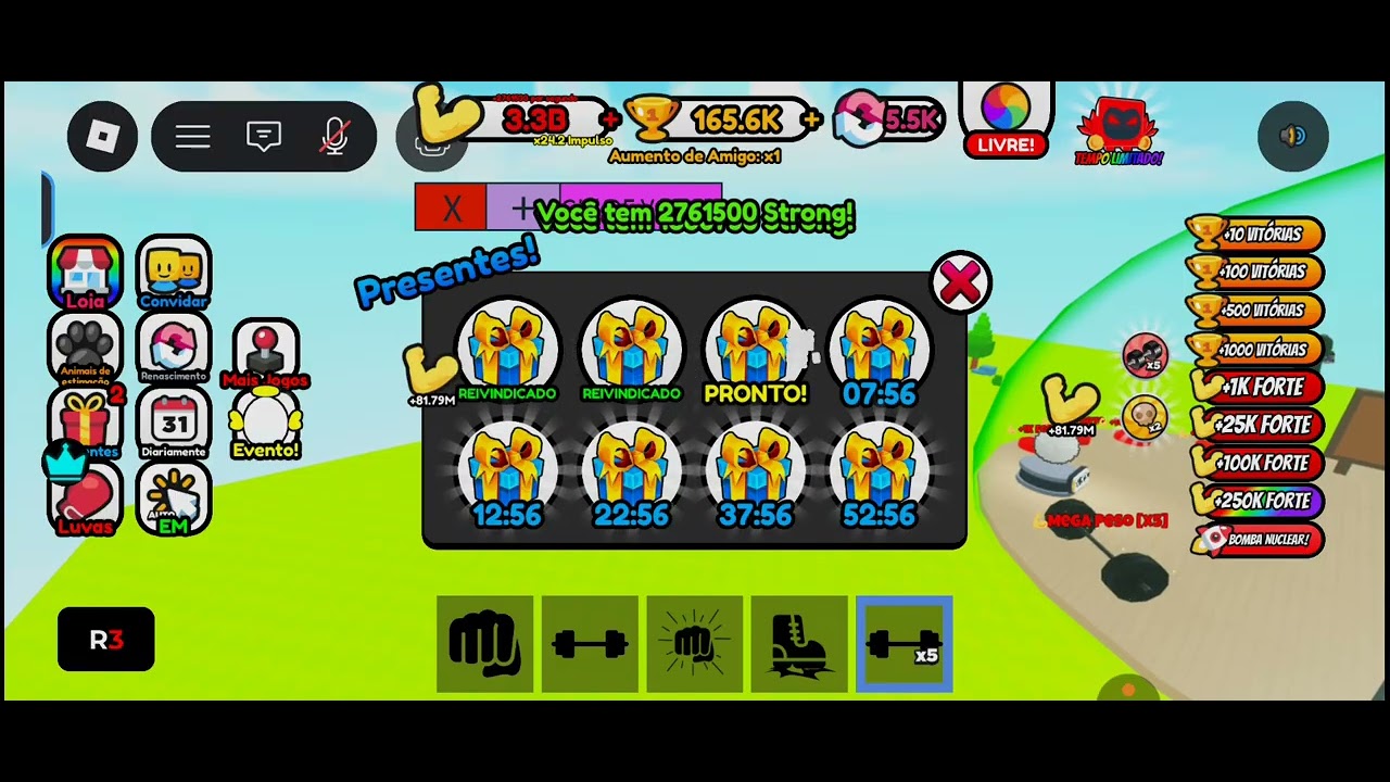 #1 forte a cada segundo #roblox muito bom 👍 👍 👍 