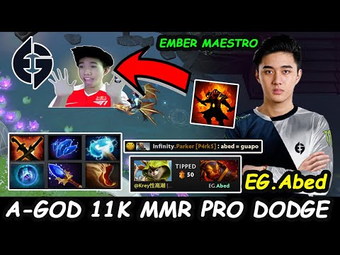EG Abed Ember Spirit  A-GOD MIDLANE - 11K SKILL PLAY PRO DODGE EMBER MAESTRO Dota 2 pro Gameplay