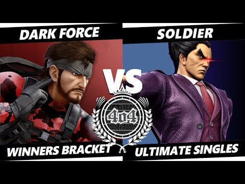 4o4 Smash Night 94 - REAL| DarkForce (Snake) vs Soldier (Kazuya) - Winners Round 1