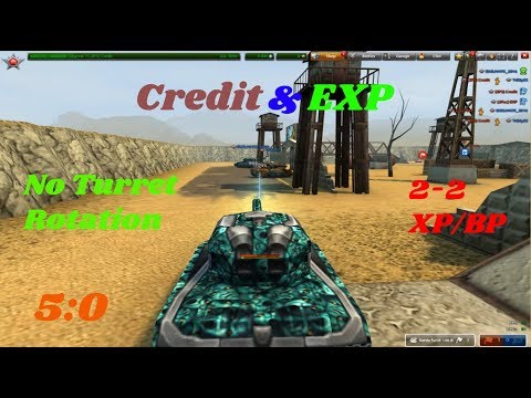 Credit & EXP 2-2 XP/BP Zone Gameplay (No Turret rotation/Noobs) Video