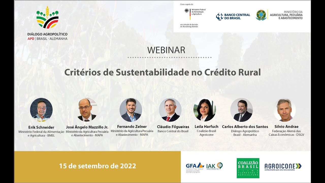 Critérios de Sustentabilidade no Crédito Rural