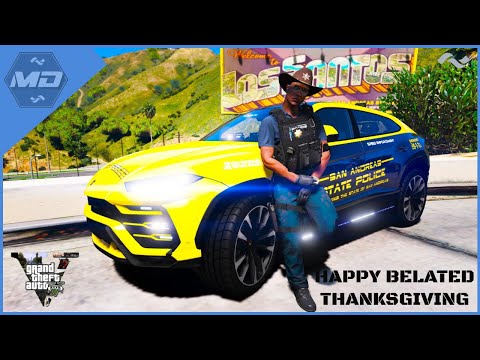 HAPPY BELATED THANKSGIVING - HIGHWAY PATROL | GTA 5 LSPDFR POLICE MOD