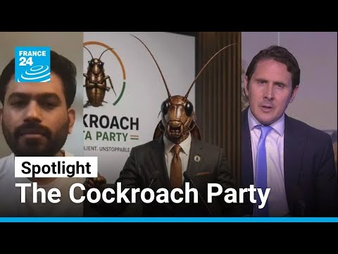 Cockroach Party's founder speaks to France 24 • FRANCE 24 English