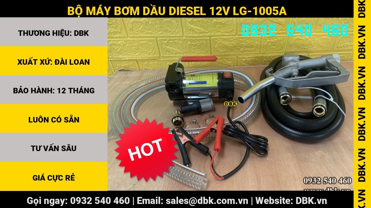 Video Bộ máy bơm dầu Diesel 12V LG-1005A - Bộ máy bơm dầu Diesel 12V LG-1005A