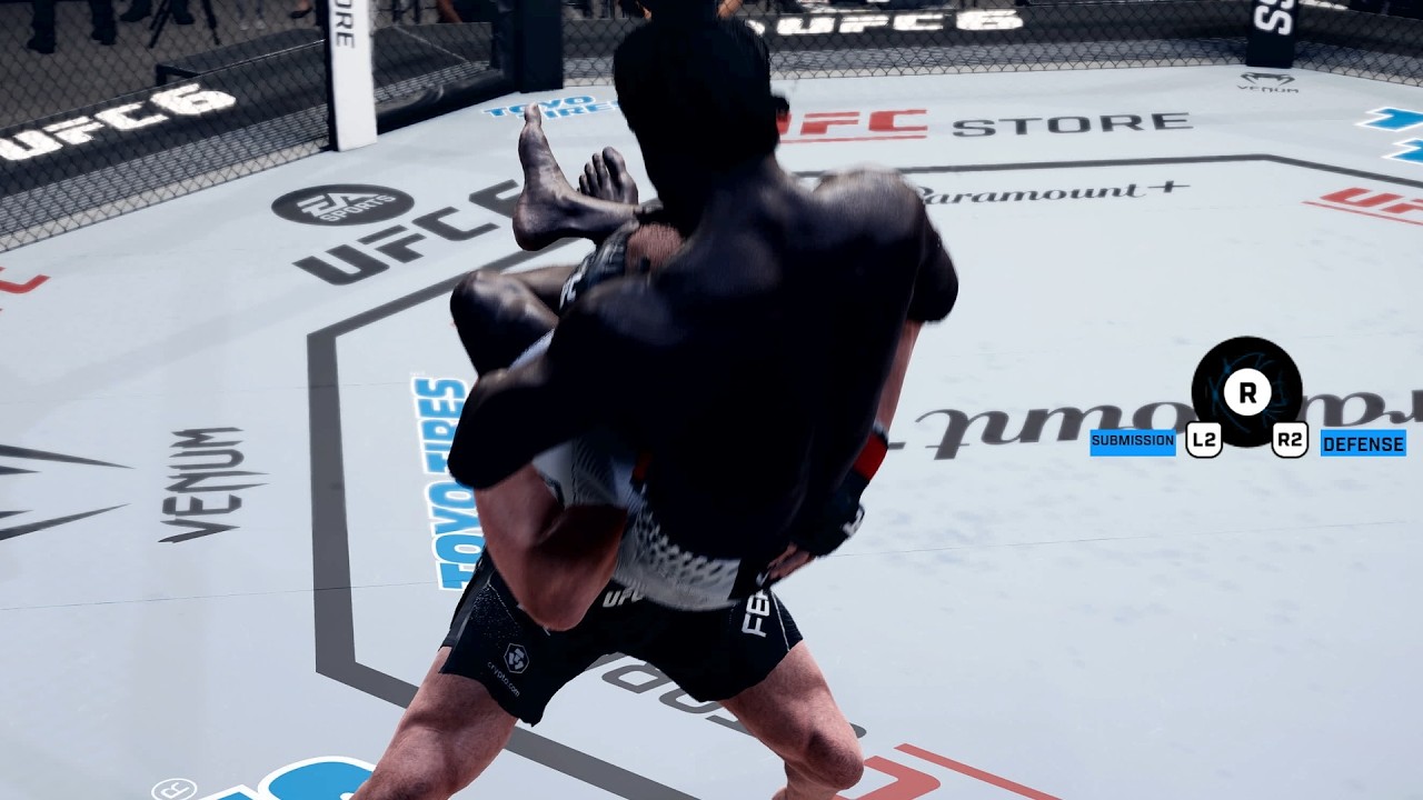 EA Sports UFC 6 Career - Oblique Kick and Triangles Learned!