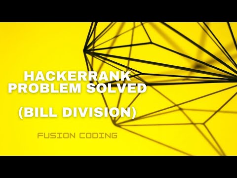 Bill Division Hackerrank Problem Solved Javascript Algorithms