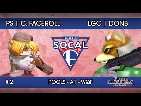 Fight For SoCal 2 - PS | Captain Faceroll (Sheik) VS LGC | DonB (Fox) - SSBM - Pools A1 (WQF)