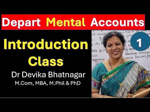1 Departmental Accounts Introduction in English