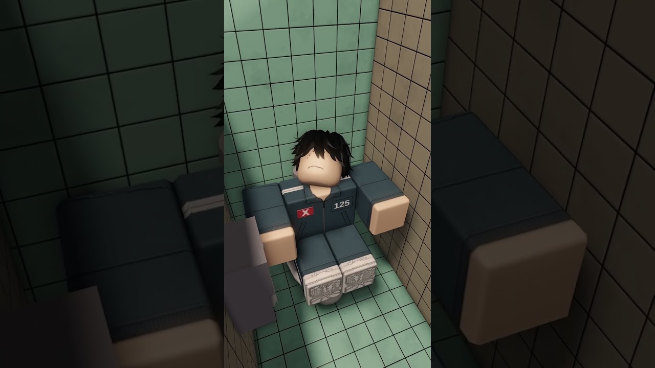 Thanos & Min-Su #roblox #bathroom #squidgane