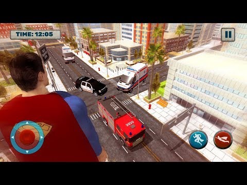 Grand Superhero Flying Robot City Rescue Mission (By Dolphin Games) Android Gameplay HD