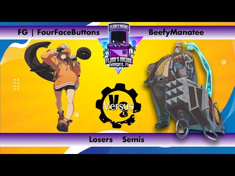 Flynn's Arcade 074 Losers Semis - FG | FourFaceButtons (May) Vs BeefyManatee (Goldlewis) Guilty Gear