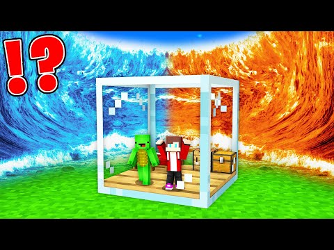 EPIC LAVA TSUNAMI vs. Doomsday GLASS Bunker - Minecraft