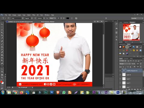 Tutorial : Adobe Photoshop CS6 untuk Pemula-1 (Pengenalan Dasar dan Praktik Buat Kartu Ucapan)