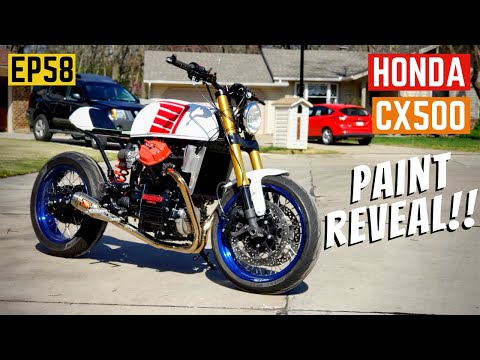 CX500 PAINT REVEAL!! THIS LOOKS AMAZING!! - A Look At The Paint And The Design - EP58