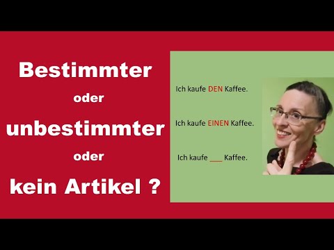 Bestimmter Artikel, unbestimmter Artikel oder kein Artikel?   (Deutsch B2-C1)