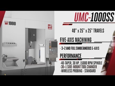 Haas' New UMC-1000SS at IMTS 2018