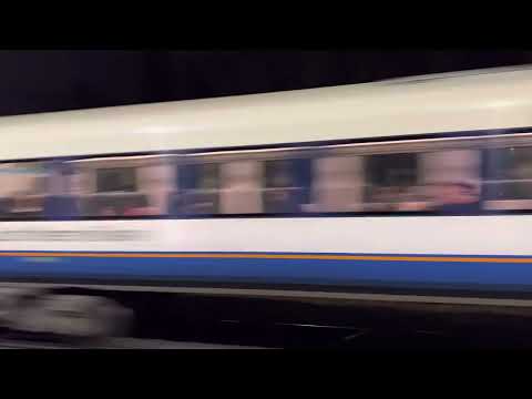 South Western Railway Class 444s passing Esher Station.