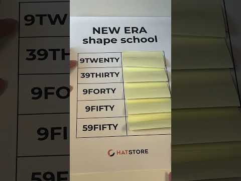 A cheat sheet for New Era&rsquo;s different shapes! #shorts #caps #59fifty #newera
