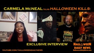 Carmela McNeal Interview on Playing Vanessa in 'HALLOWEEN KILLS', Reuniting with Michael Myers video