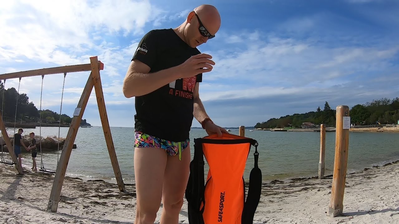 recenzja plecako-bojki asekuracyjnej Runswimmer od safe4sport