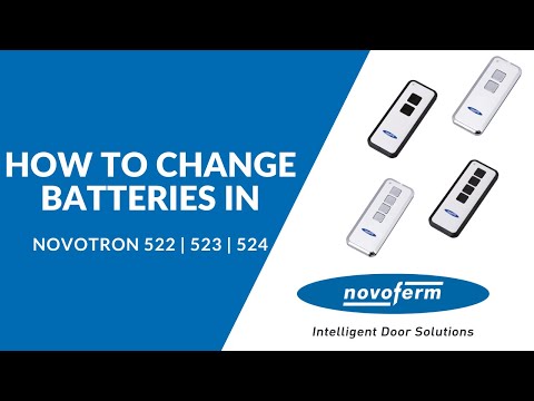 Changing Batteries - Novotron 522 / 523 / 524
