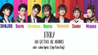 STORY/AAA --- color coded lyrics [Japanese/Roma-ji/English(translation)]
