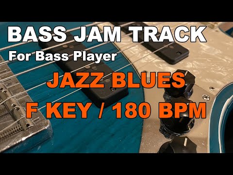 F Jazz Blues Jam Track (For Bass)