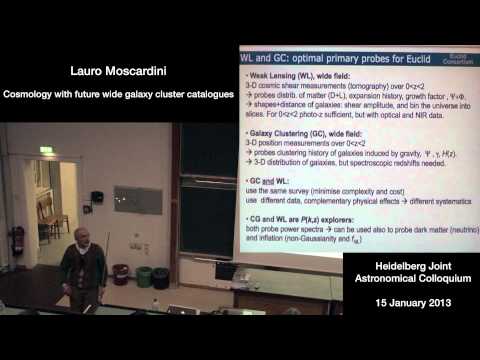 Lauro Moscardini - Cosmology with future wide galaxy cluster catalogues