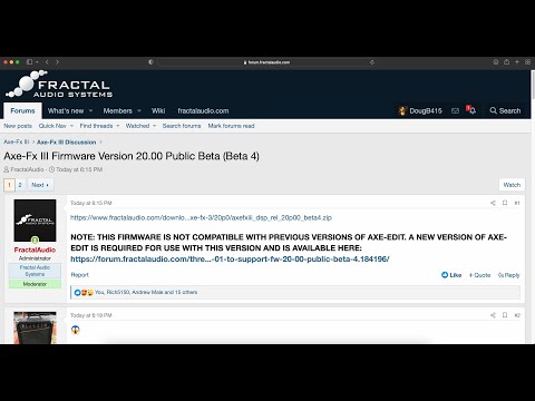 AXE-FX III - Firmware 20.00 Public Beta 4 Now Available!