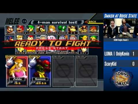 Melee at BSU: OnlyKevin (Samus) vs. ScaryKid (Sheik) - SSBM Singles