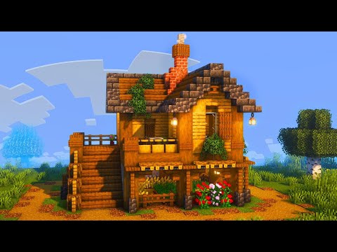 Minecraft schönes Haus bauen Tutorial 1.20 - Starter Haus bauen in Minecraft Survival