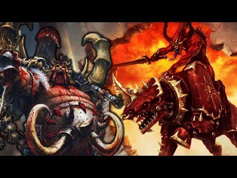 Khorne Daemonkin vs. Ogre Kingdoms - Call of Warhammer Beginning of the End Times