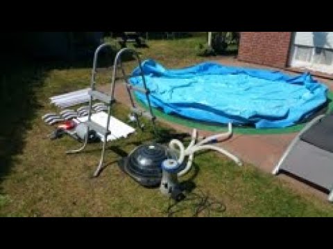 Bestway Pool aufbauen (Bestway Steel Pro)