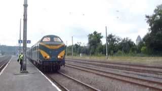 preview picture of video 'Loco Diesel HLD 60 ex type 210, la 210077 à Ciney, le 17 aout 2013'
