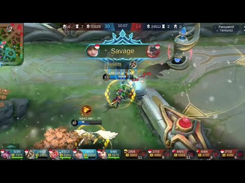 [MOBILE LEGENDS]WANWAN MANIAC 2X & SAVAGE,KILL 19 TANPA MATI CUMA 10 MENIT !!!