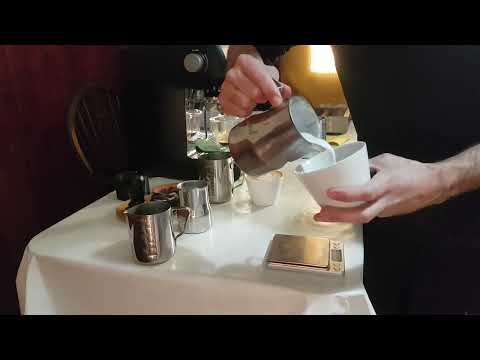 4 cappucinos in 6 minutes by Dritan Alsela technique (Sage Dual Boiler)