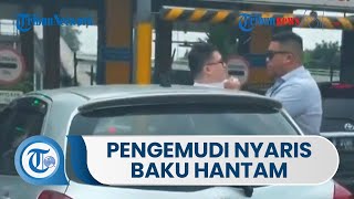 Viral Video Pengemudi Pajero & Yaris Nyaris Baku Hantam di Gerbang Tol Tomang, Diunggah Anggota DPR