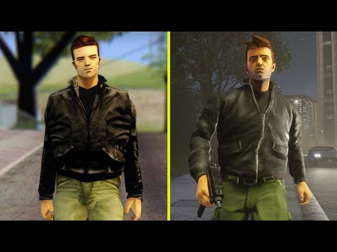 GTA The Trilogy Definitive Edition  - Remastered vs Original Early Graphics Comparison