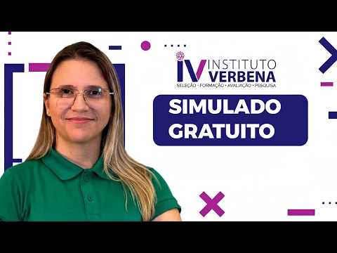 Simulado Instituto Verbena - Concursos Valparaíso e Senador Canedo - GO | Prof.ª Carla Oliveira
